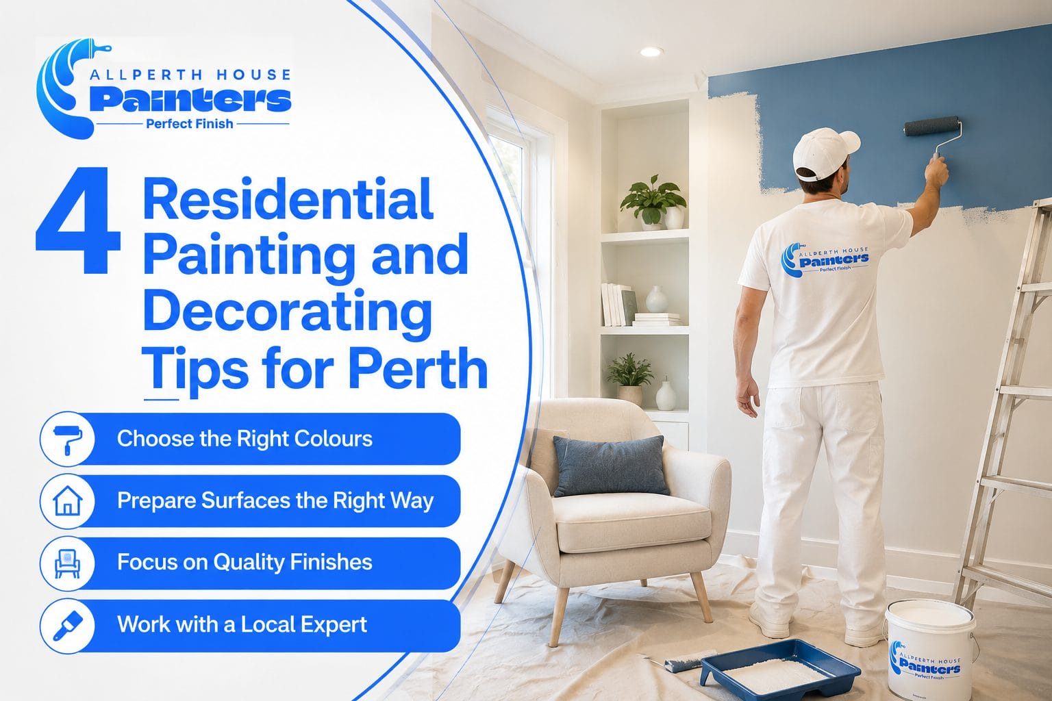 4 Residential Painting and Decorating Tips for Perth Homes